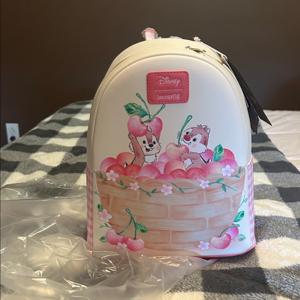 Disney Loungefly Kids Backpack - Cream and Pink